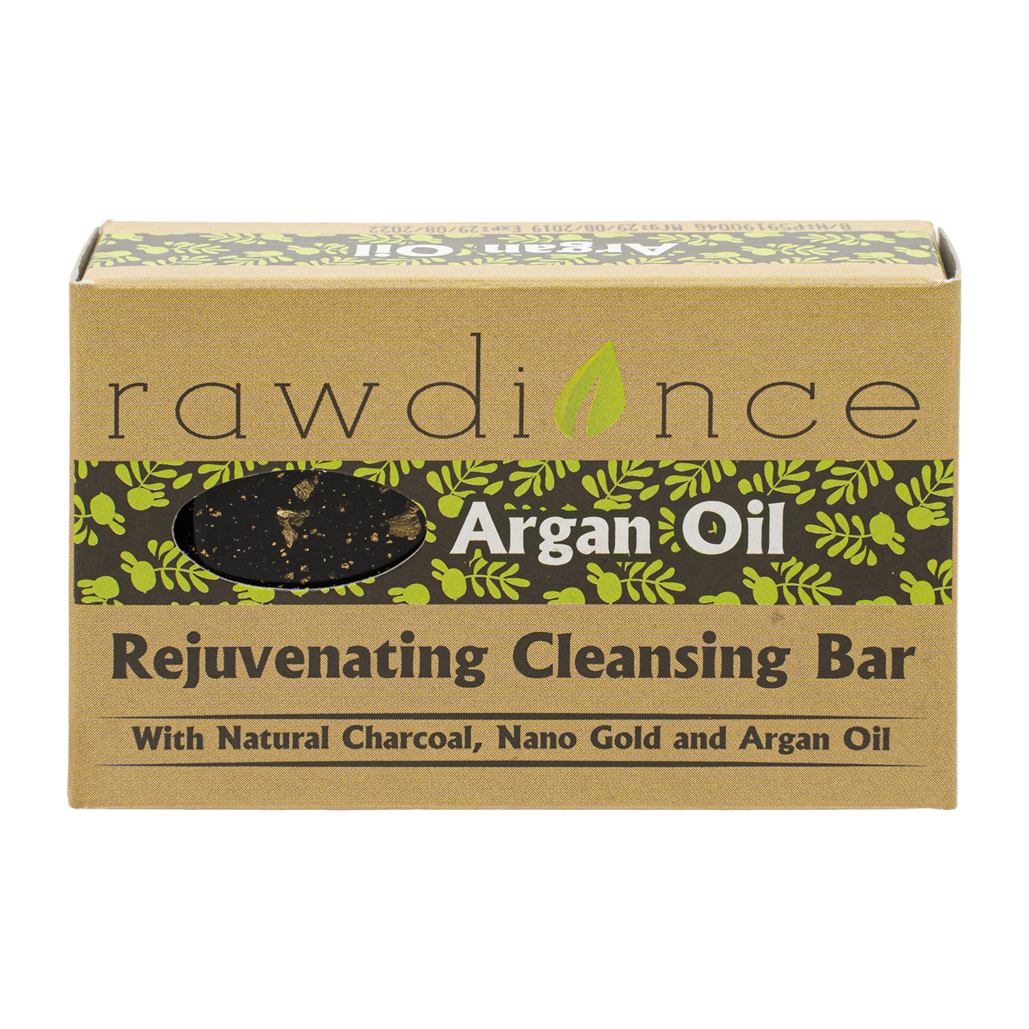 Natural Glycerin Korea Charcoal Nano Gold Bar Soap With Organic Argan Oil 80g