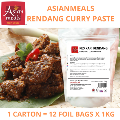 AsianMeals Rendang curry paste(1 carton 12 unit foil packs)
