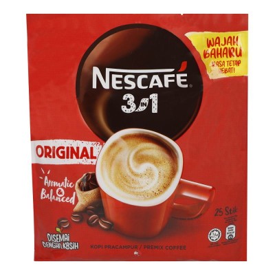 Nescafe 3in1 Blend and Brew Premix coffee 24 x (25 x 18g)