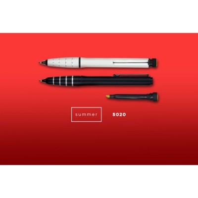 SUMMER - Highlighter & Metal Ball Pen  (500 Units Per Carton)