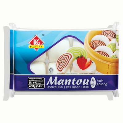 Mantou Plain (8 pcs - 400g) (12 Units Per Carton)