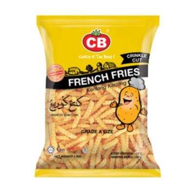 CB French Fries CRINKLE CUT 1 kg [KLANG VALLEY ONLY]