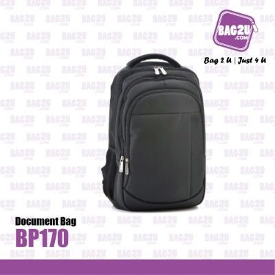 Bag2u Laptop Backpack (Black) BP170 (1000 Grams Per Unit)
