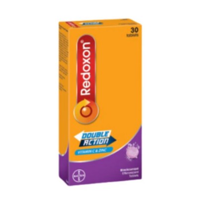 BAYER REDOXON DOUBLE ACTION EFFERVESCENT BLACKCURRANT 30'S