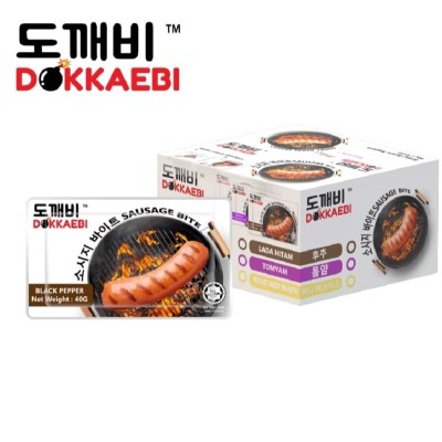 Dokkaebi Black Pepper Chicken Sausage Bite 40g per pack ( 12 Outers x 10 units )