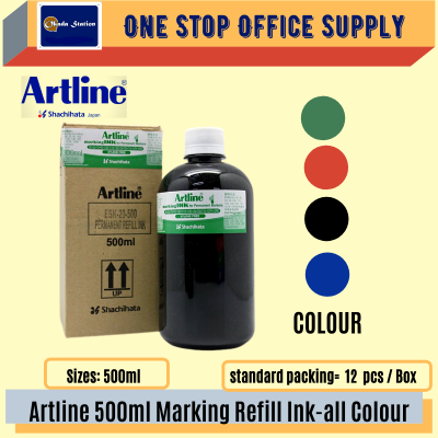 Artline 500ML MARKING REFILL INK - ( RED )