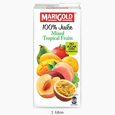 MARIGOLD 100% MIXED TROPICAL FRUITS ( NO SUGAR ADDED) 1L