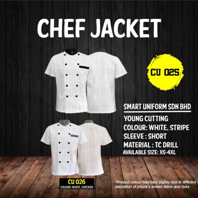 Chef Jacket CU 025 (SIZE : XS - 2XL)