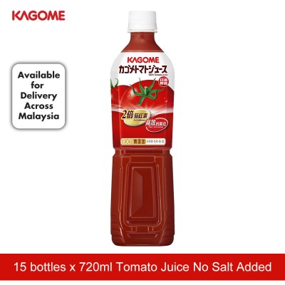 KAGOME TOMATO JUICE NO SALT ADDED 720ML X 15