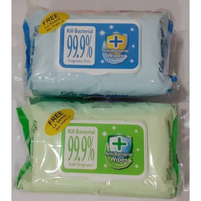 Le Sence Antibacterial Wipes 80's x 2's (Twin Pack)
