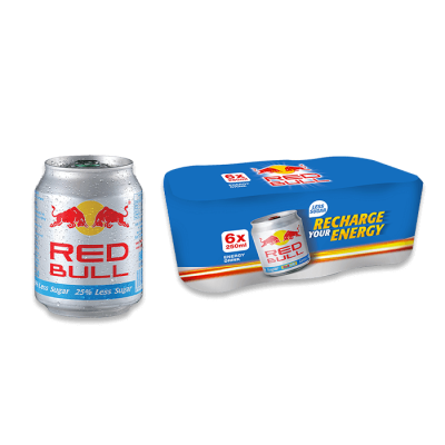 Red Bull Less Sugar 25% 6 x 250 ml Drink Minuman