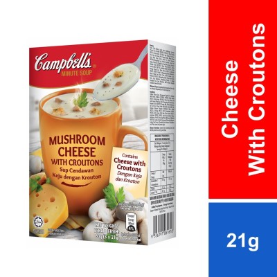 Campbell's Mushroom Cheese with Croutons 21g x 3's