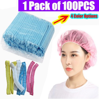 100 Pieces Disposable Dust Proof Hair Head Covers