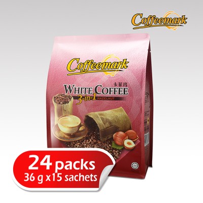 Coffeemark White Coffee 3 in 1 - Hazelnut ( 15s x 36g x 24 )