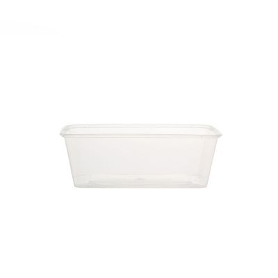 TW750 - 750ml plastic rectangular container with lid  (250 Units Per Carton)
