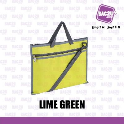 Bag2u Seminar Folder (Strap) (Lime Green) DB740 (1000 Grams Per Unit)