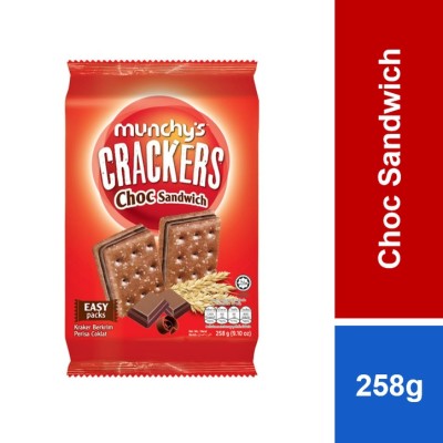 Munchy's Crackers Chocolate Sandwich 258g x 12