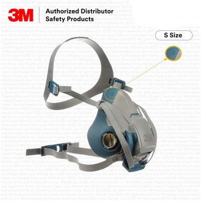 3M Rugged Comfort Quick Latch Half Facepiece Reuseable Respirator Only Not Including Filter (Size S)
