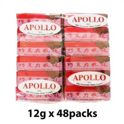 Apollo Milk Chocolate Wafer Cream 48 x 12g