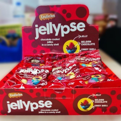 DOLICHE Jellypse Chocolate Candy 40g  (18 Units Per Outer)