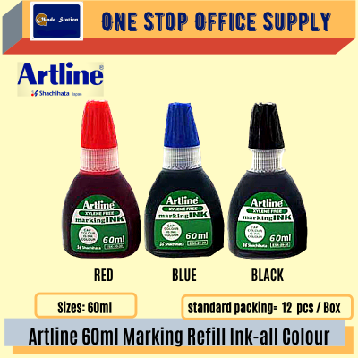 Artline 60ML MARKING REFILL INK - ( RED )