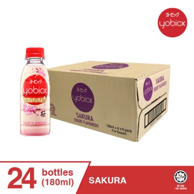 Yobick Yogurt Drink 180ml - Sakura (1 x 24 x 180ml)