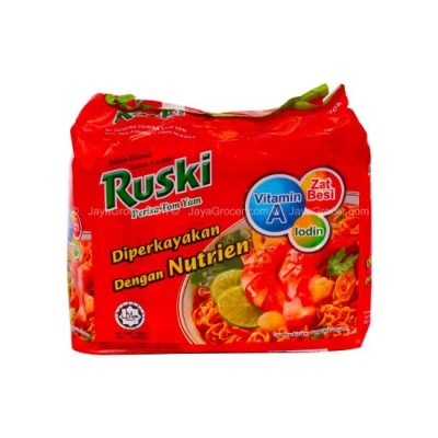 Ruski Instant Noodles Tomyam 80gm x 5's