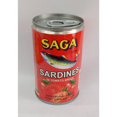 SAGA BRAND SARDINE IN TOMATO SAUCE 155gm