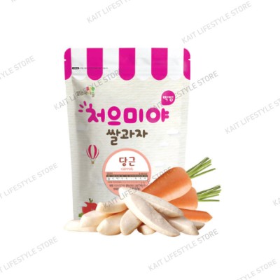 SSALGWAJA Organic Puffed Rice Snack (40g) [6 Months] - Carrot
