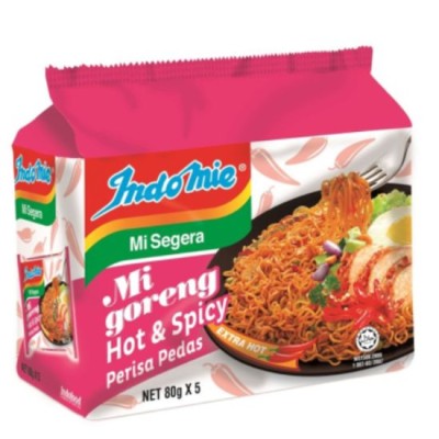 Indomie Mi Goreng Hot & Spicy Instant Noodles 5 x 80g