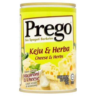 24 x 290g Prego Cheese & Herbs Pasta Sauce