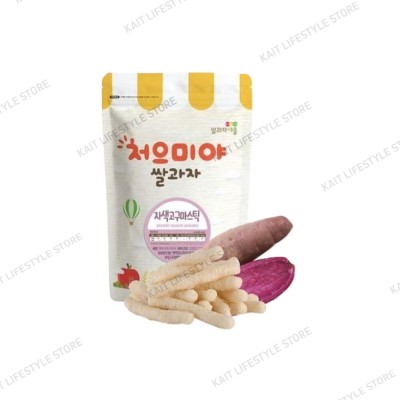 SSALGWAJA Organic Baby Rice Stick (40g) [7months] - Purple Sweet Potato