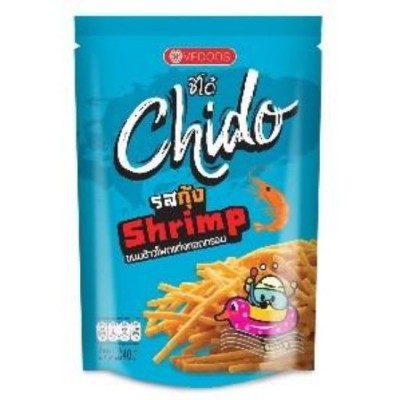 CHIDO Corn Snack Garlic Shrimp 40G x 48 units