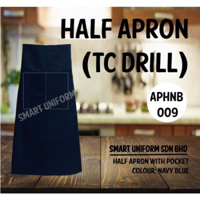 Half Apron TC Drill Navy Blue APHNB009