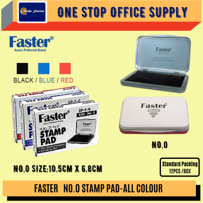 Faster Stamp Pad No.0 - ( Blue Colour )
