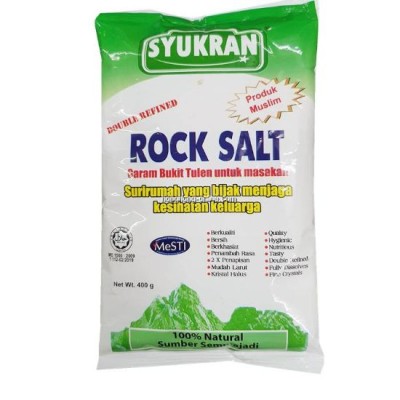 SYUKRAN Himalaya Double Refined Rock Salt 400g