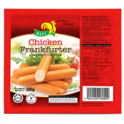 KLFC Chicken Frankfurter 300 gm [KLANG VALLEY ONLY]