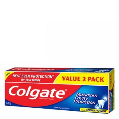 Colgate Maximum Cavity Toothpaste 225g x 2