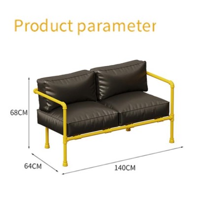 Industrial-style office sofa - 2 Seater Sofa