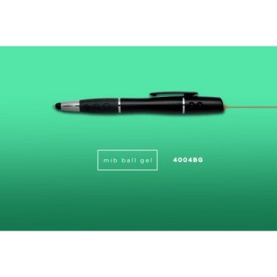 MIB - LED, Laser Pointer & stylus Ball Gel Pen  (500 Units Per Carton)
