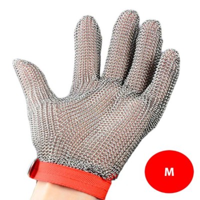 304 Stainless Steel Mesh Welding Gloves for Protection (M)