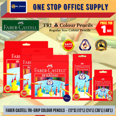 Faber Castell Tri Grip Colour Pencils Box - ( 12 L )