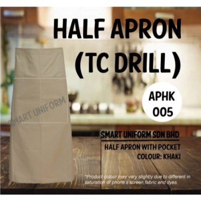 Half Apron TC Drill Khaki APHK005