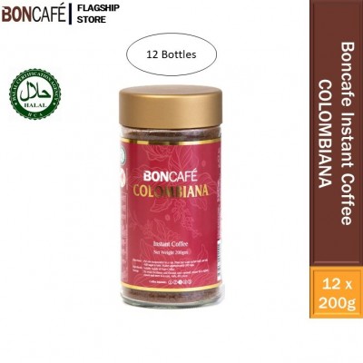 Boncafe Colombiana Instant Coffee 12bottles (200g each)