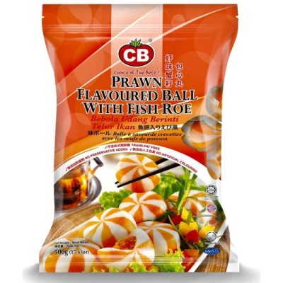 CB PRAWN FLAVOURED BALL WITH FISH ROE 450 g
