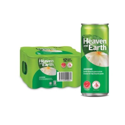 Heaven & Earth JASMINE GREEN TEA 12 x 300 ml Drink Minuman