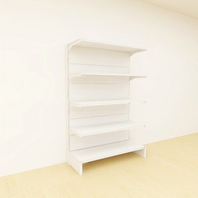Premium Retail Display Shelves Wall Unit 1800 H x 1200L x 505 D (White)