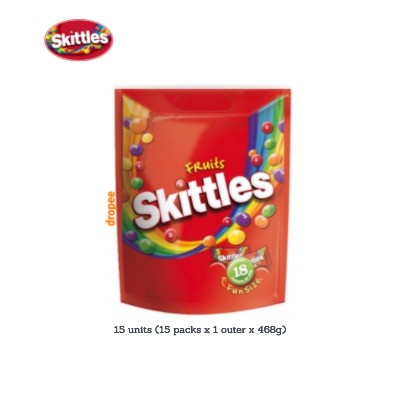 SKITTLES Fruits Pouch 468g (15 Units Per Carton)