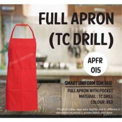 Full Apron TC Drill Red APFR015