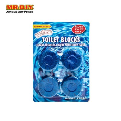 (MR.DIY) Toilet Blocks Ocean Fresh (4pcs)